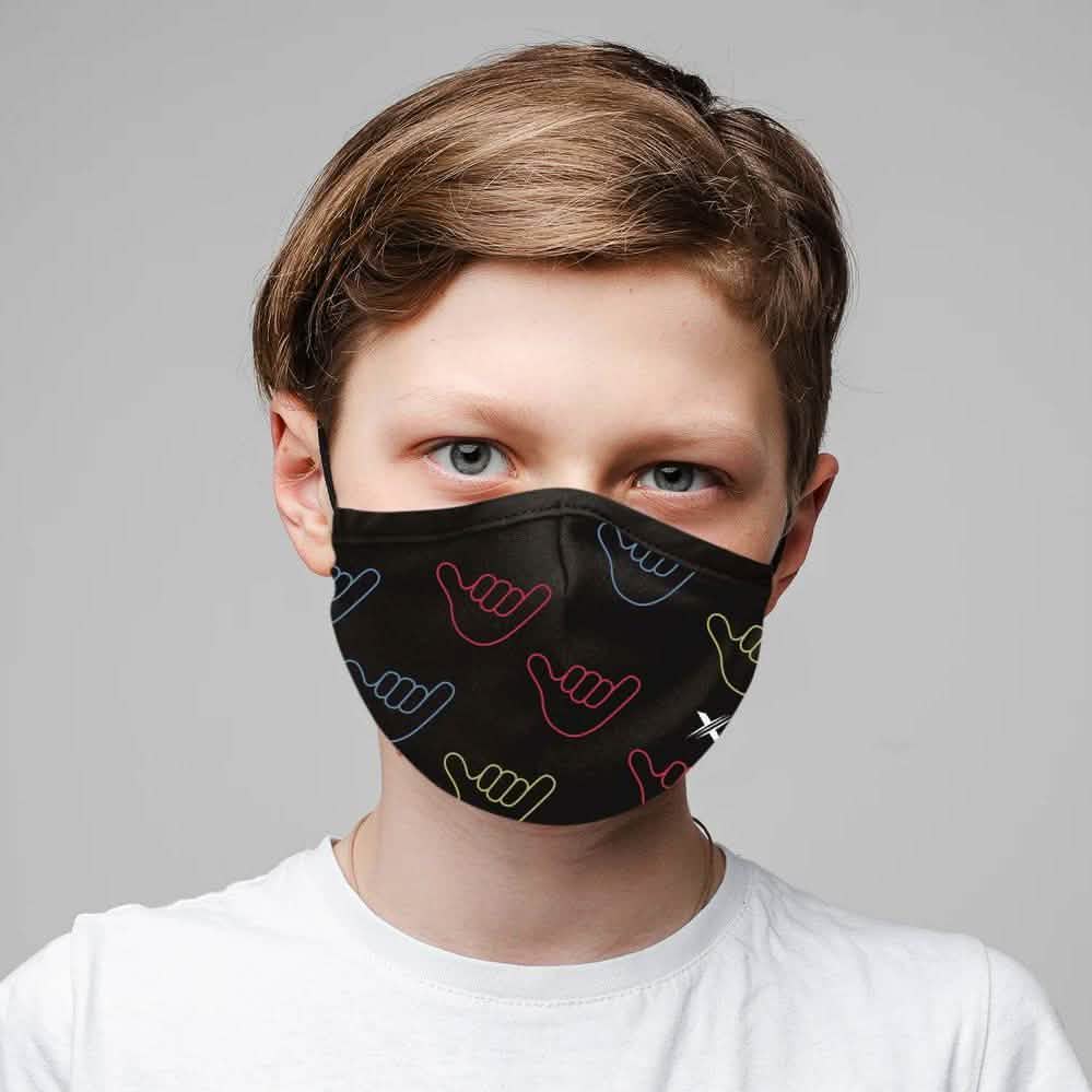 3-Pack: Two-Layer Reusable Kids Face Mask with Adjustable Earloop by DailySale