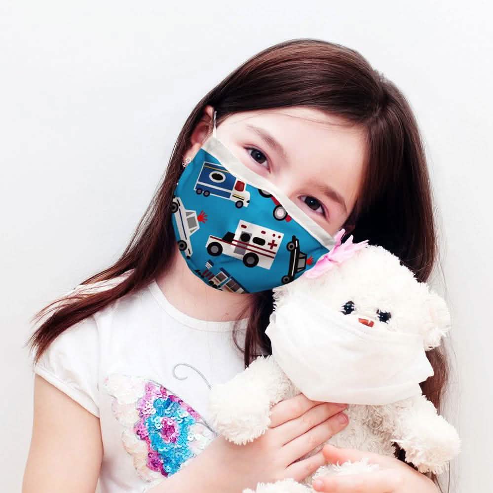 3-Pack: Two-Layer Reusable Kids Face Mask with Adjustable Earloop by DailySale
