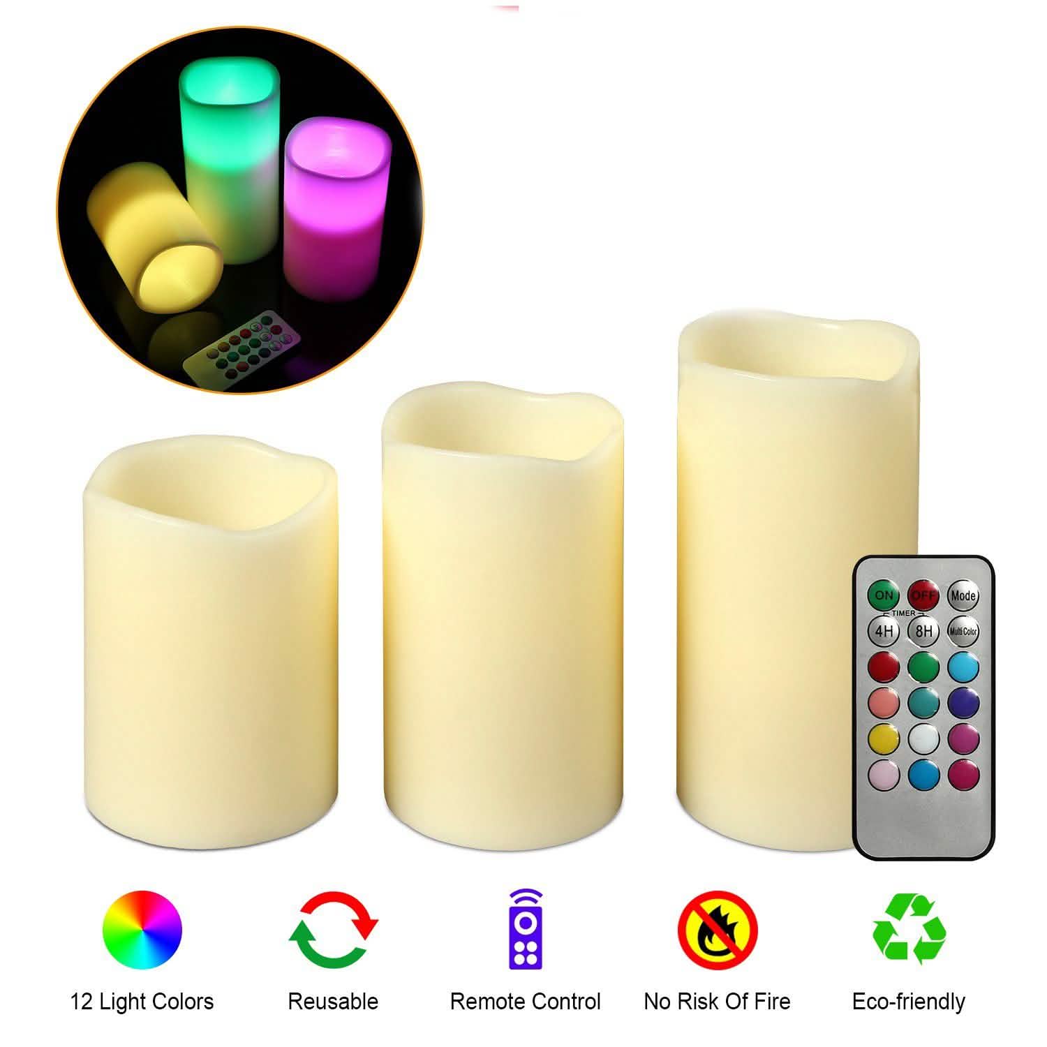 3-Piece: Flameless Votive Candles by DailySale