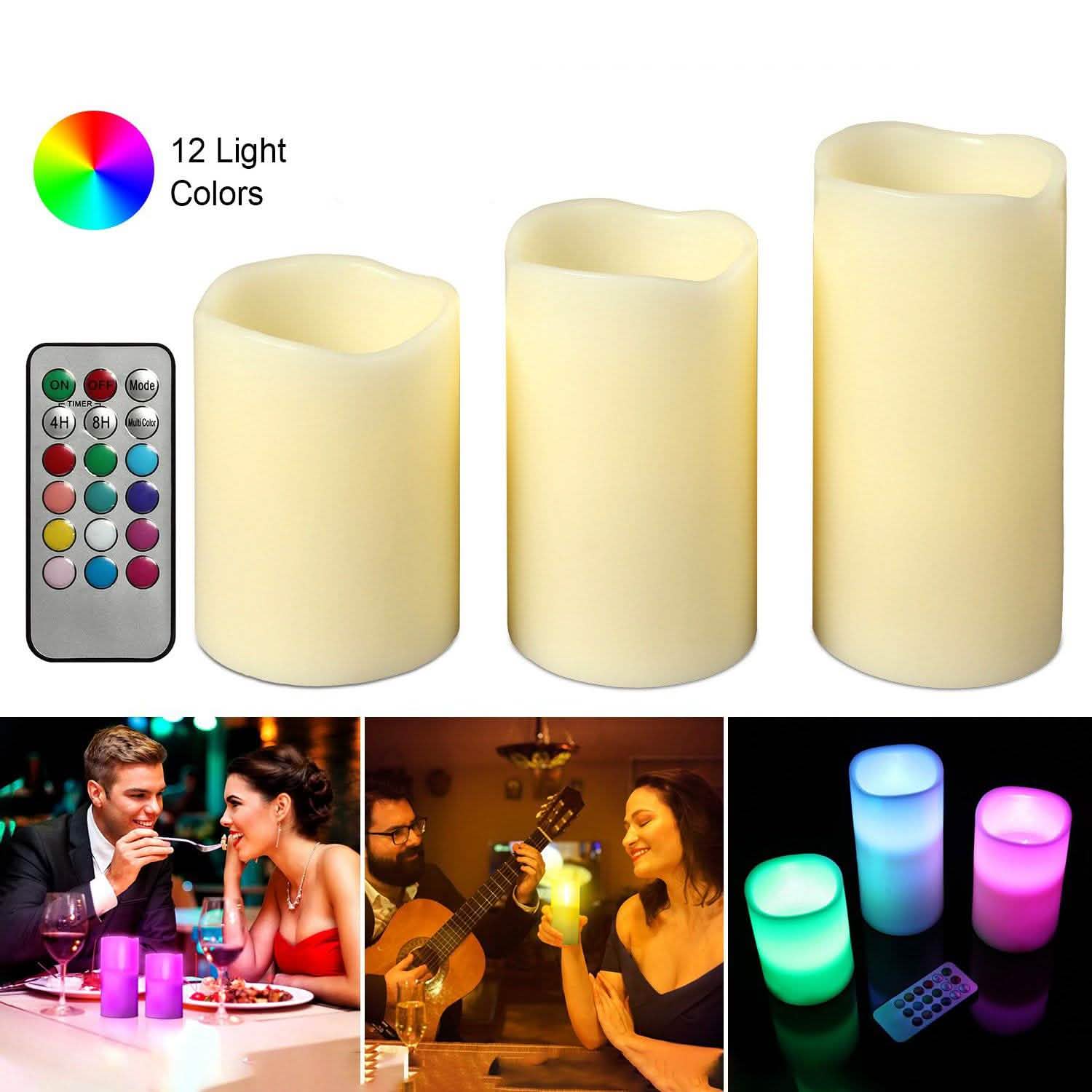 3-Piece: Flameless Votive Candles by DailySale