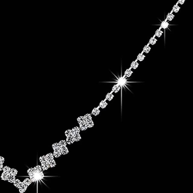 3-Piece: Women's Diamond Cubic Zirconia Necklace Earrings Set by DailySale