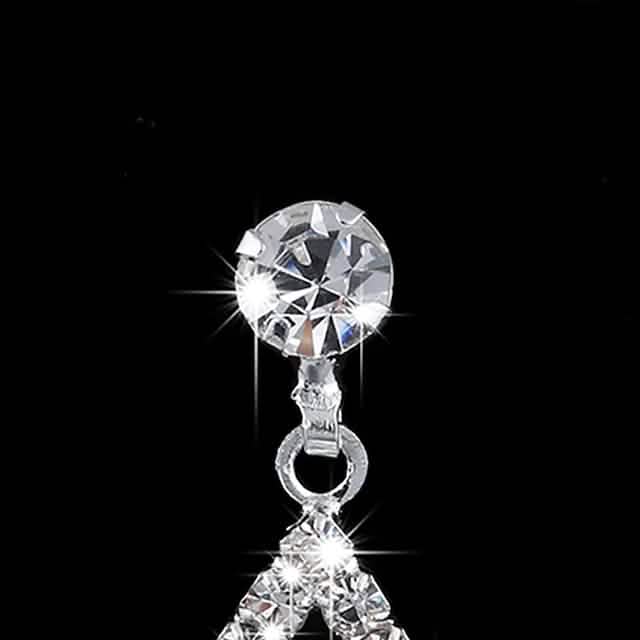 3-Piece: Women's Diamond Cubic Zirconia Necklace Earrings Set by DailySale