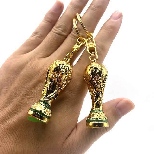 3-Pieces: Keychain Small Pendant Mascot Emblem 2022 Qatar World Cup by DailySale