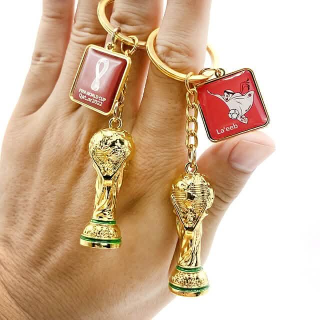 3-Pieces: Keychain Small Pendant Mascot Emblem 2022 Qatar World Cup by DailySale