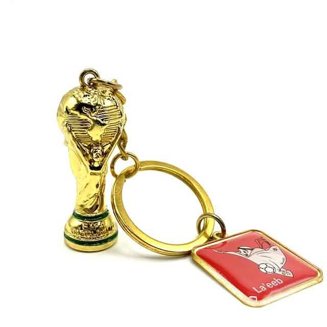 3-Pieces: Keychain Small Pendant Mascot Emblem 2022 Qatar World Cup by DailySale