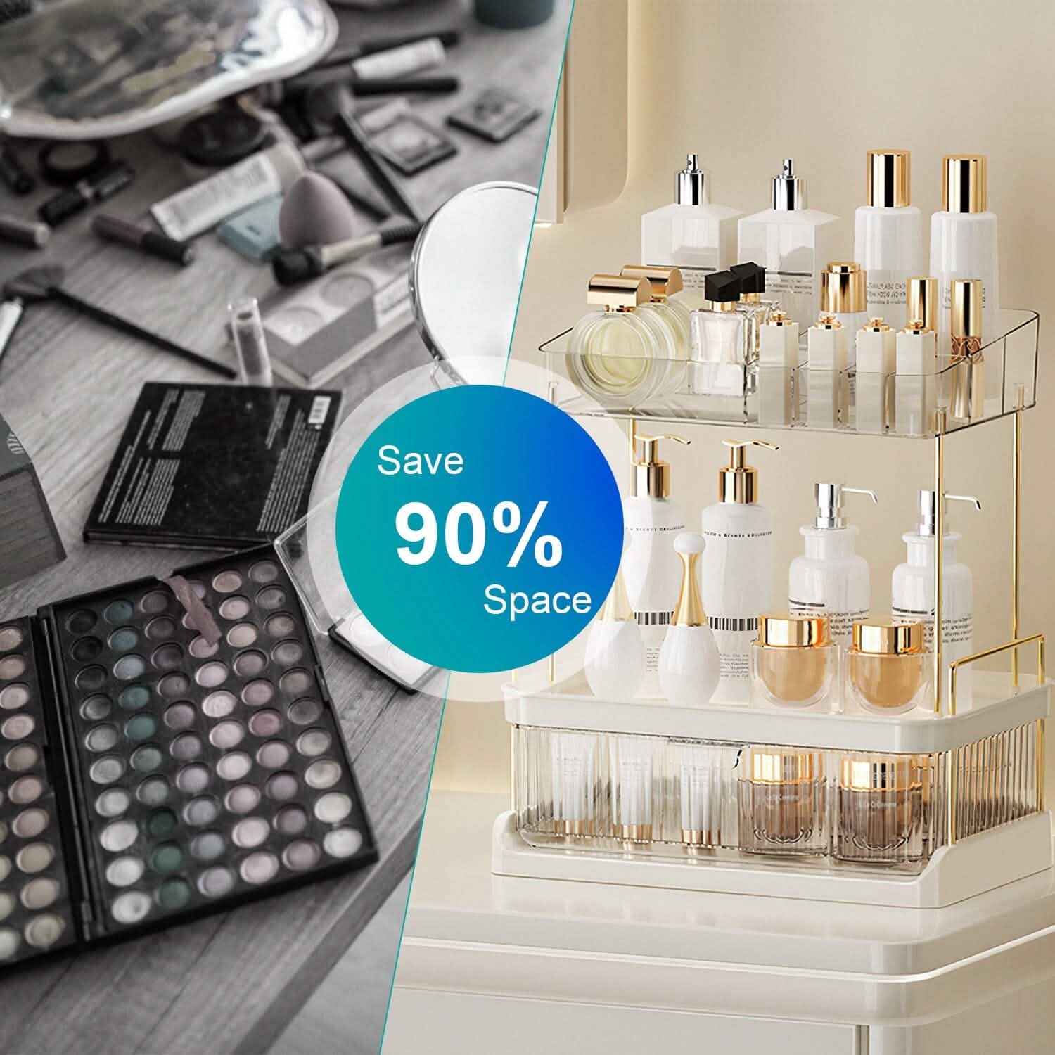 3-Tier Make Up Organizer by DailySale