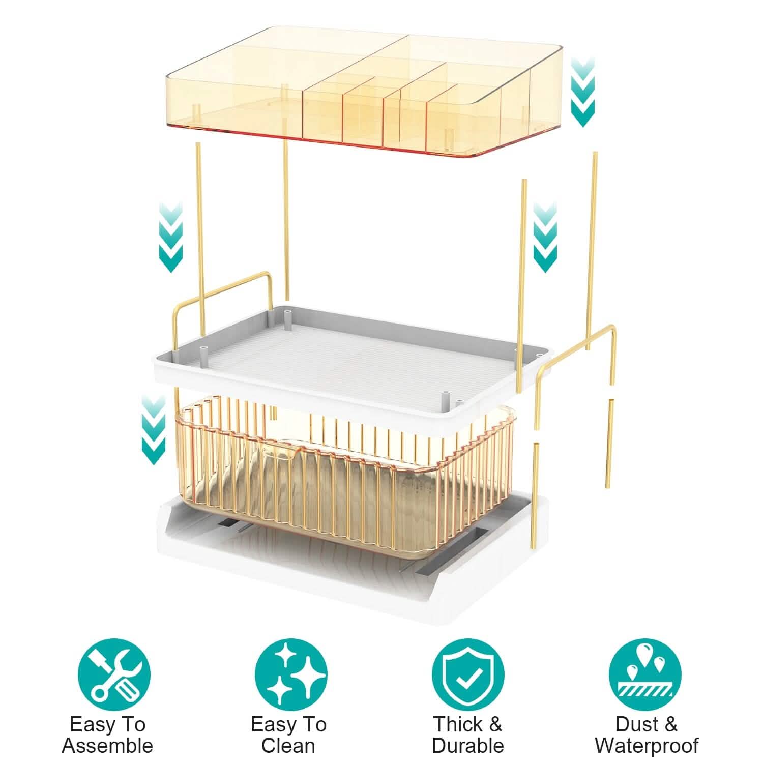 3-Tier Make Up Organizer by DailySale