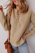 Elina French Grommet Detail Sweatshirt by Threaded Pear