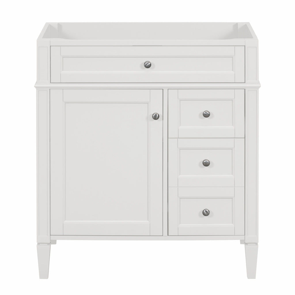 Bathroom Vanity With 2 Drawers And Tip-Out Drawer, Storage Cabinet by Unique Piece Furniture