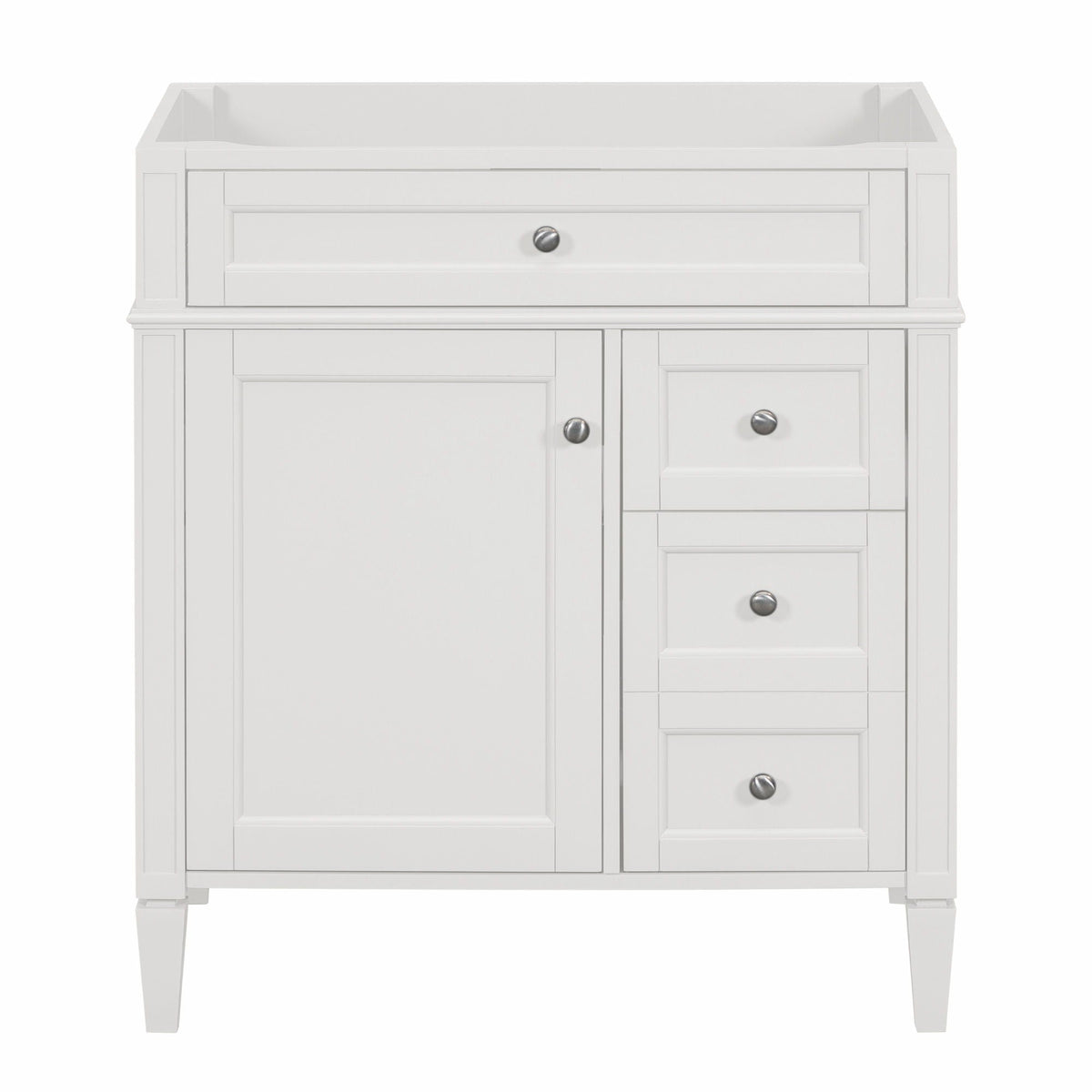 Bathroom Vanity With 2 Drawers And Tip-Out Drawer, Storage Cabinet by Unique Piece Furniture