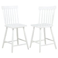 Andrews Windsor Counter Height Dining Side Chair White (Set of 2) by Unique Piece Furniture