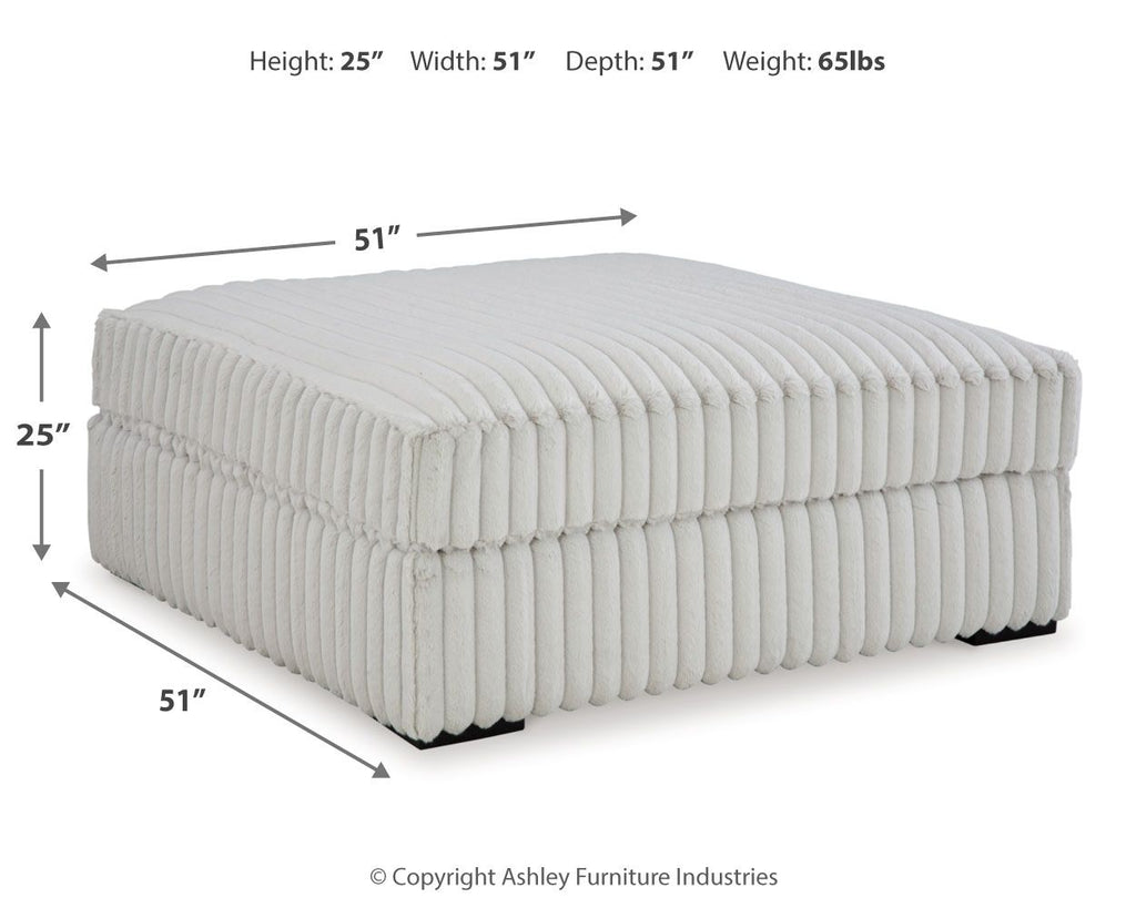 Stupendous - Oversized Accent Ottoman - Alloy by Unique Piece Furniture
