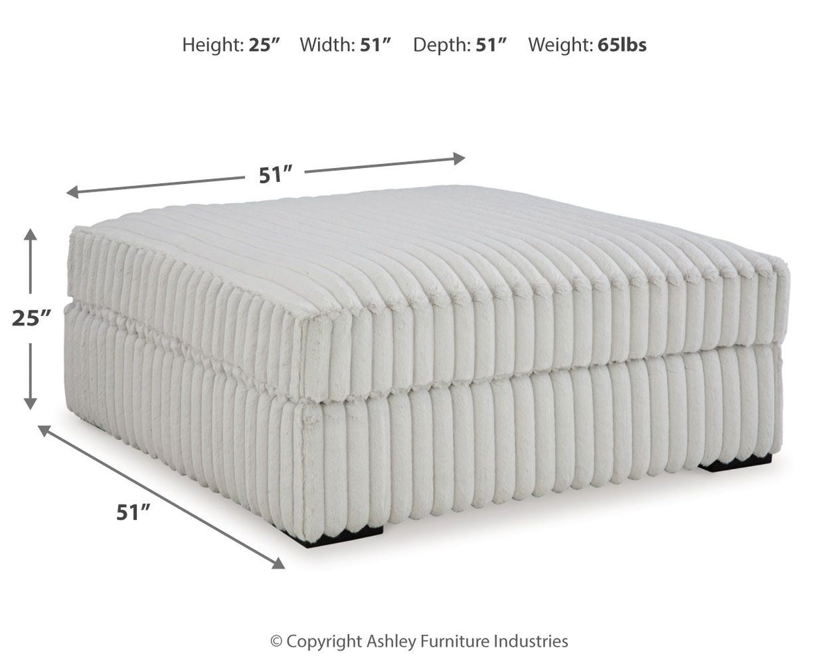 Stupendous - Oversized Accent Ottoman - Alloy by Unique Piece Furniture