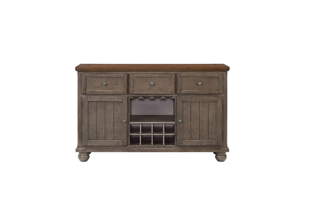 Rustic 2 Tone Sever With Powerpack - Gray by Unique Piece Furniture