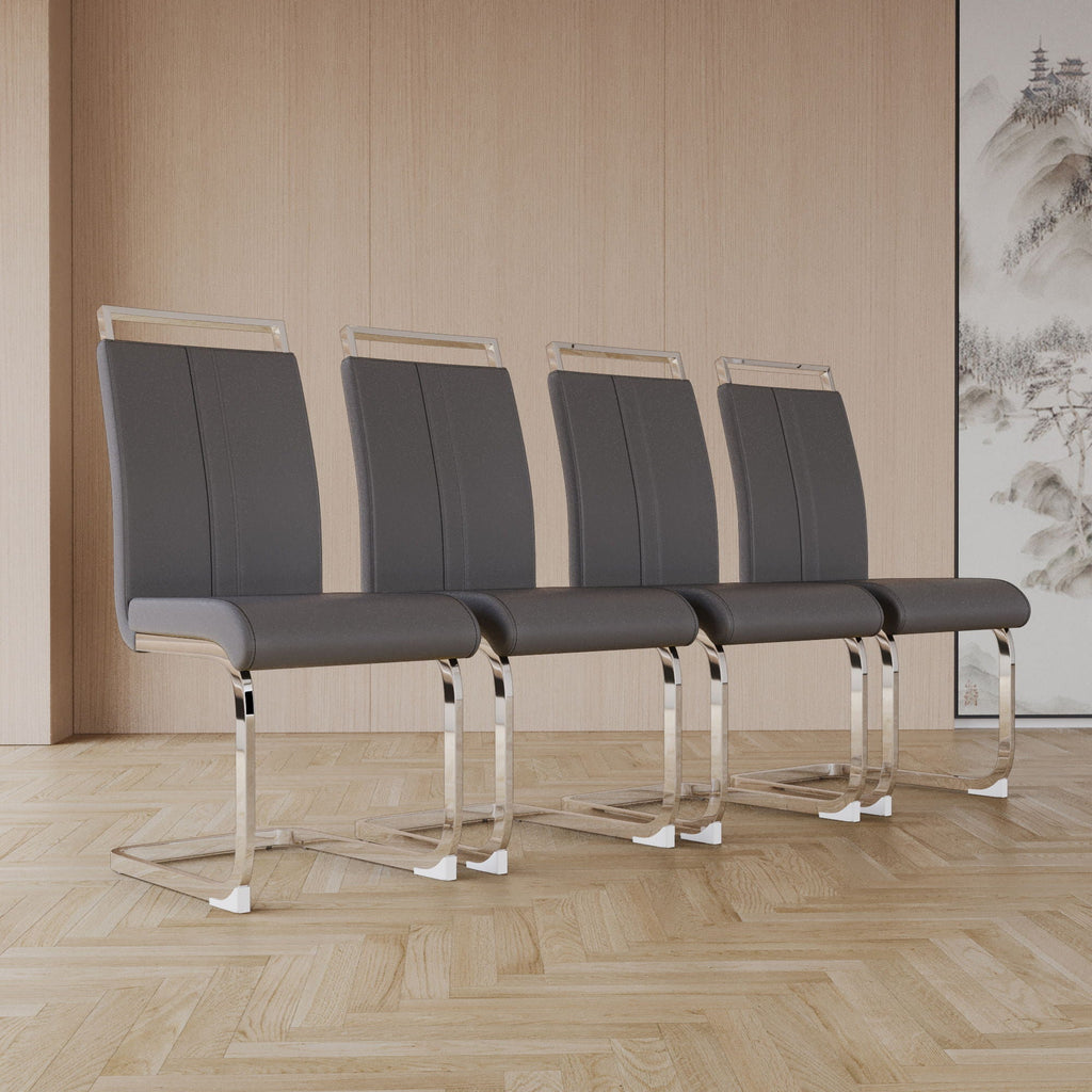Modern Dining Chairs With Padded Seat, High Back by Unique Piece Furniture