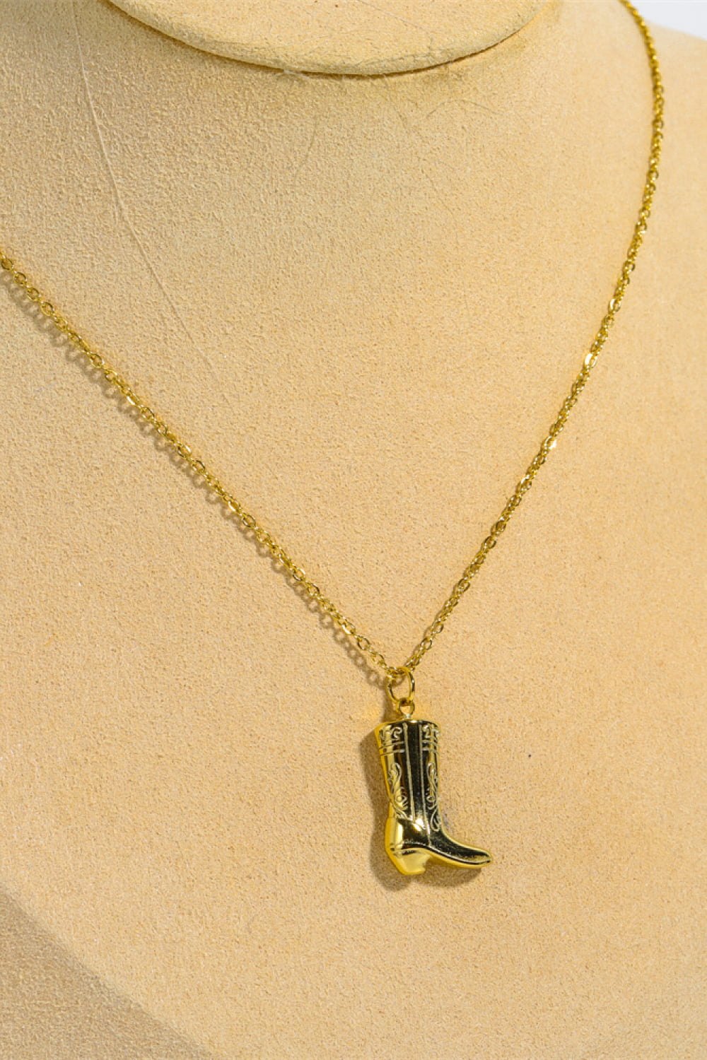 Cowboy Boot Pendant Stainless Steel Necklace by Wild and Free Boutique