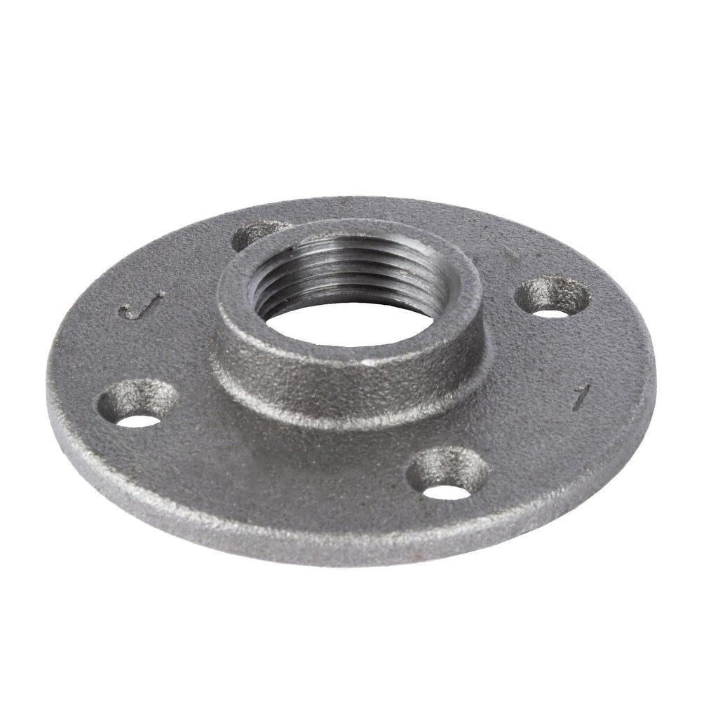 1 in. Black Floor Flange by PIPE DECOR