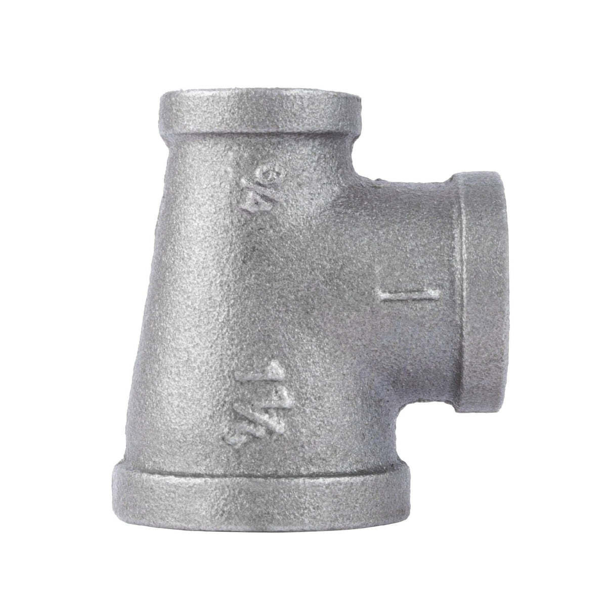 1 1/4 in. x 3/4 in. x 1 in. Black Reducing Tee by PIPE DECOR