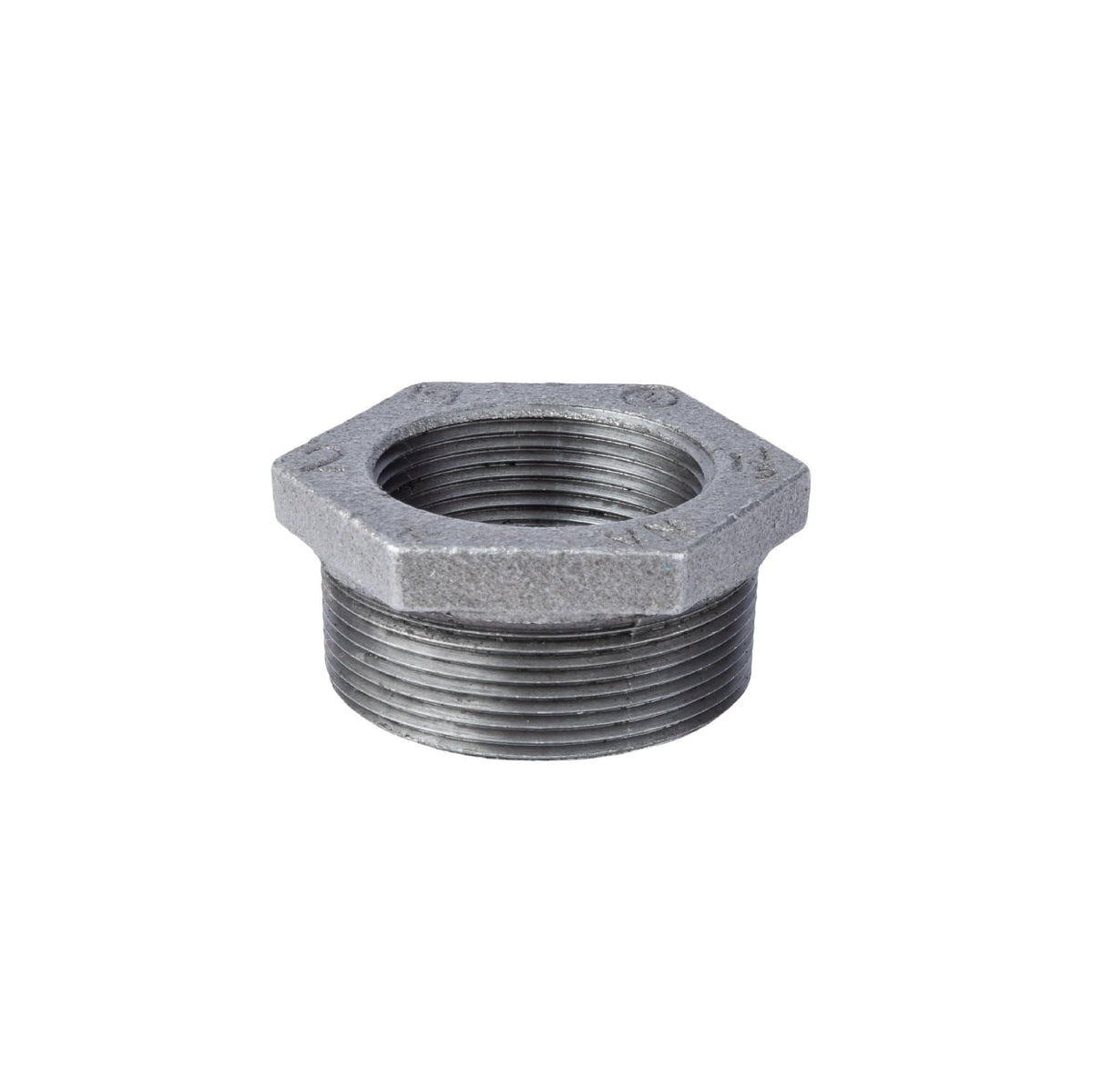 2 in. x 1 1/2 in. Black Bushing by PIPE DECOR