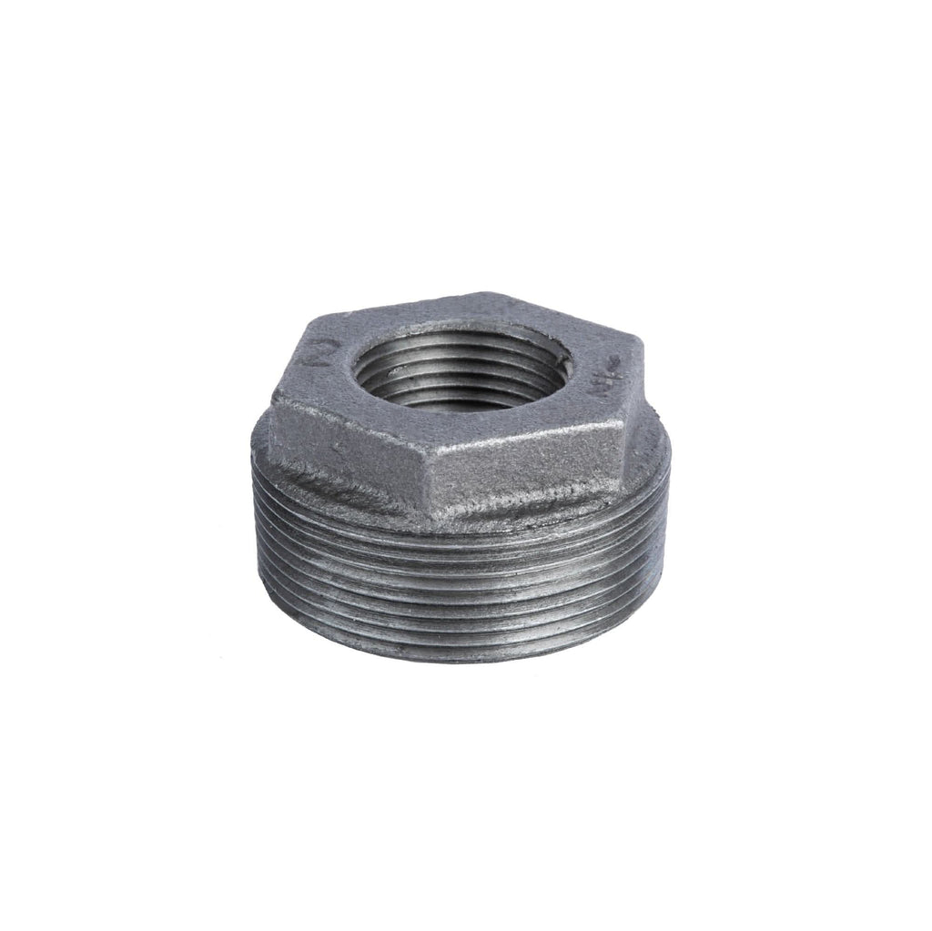 2 in. x 1/2 in. Black Bushing by PIPE DECOR