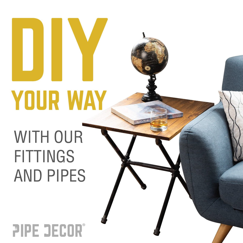 1 in. Black Cross by PIPE DECOR