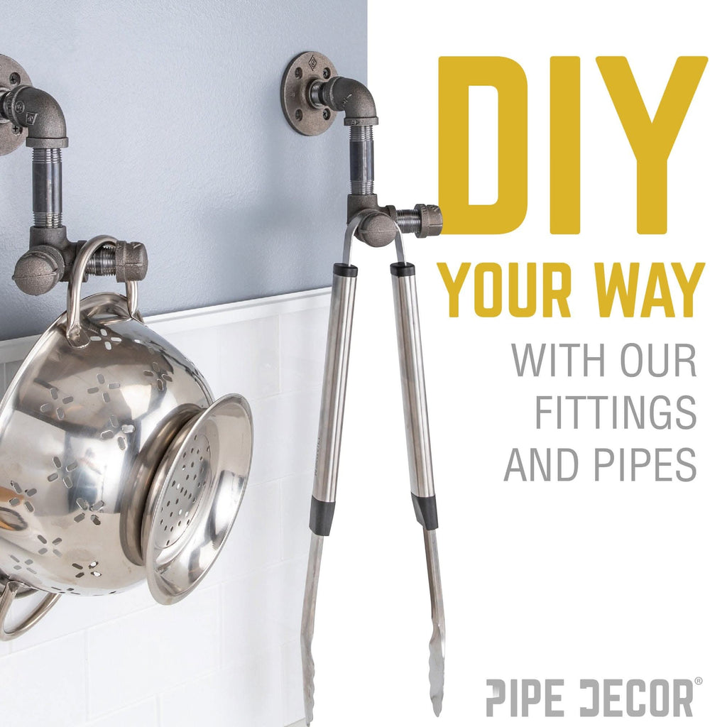 3/4 in. Black 45 Degree Elbow by PIPE DECOR