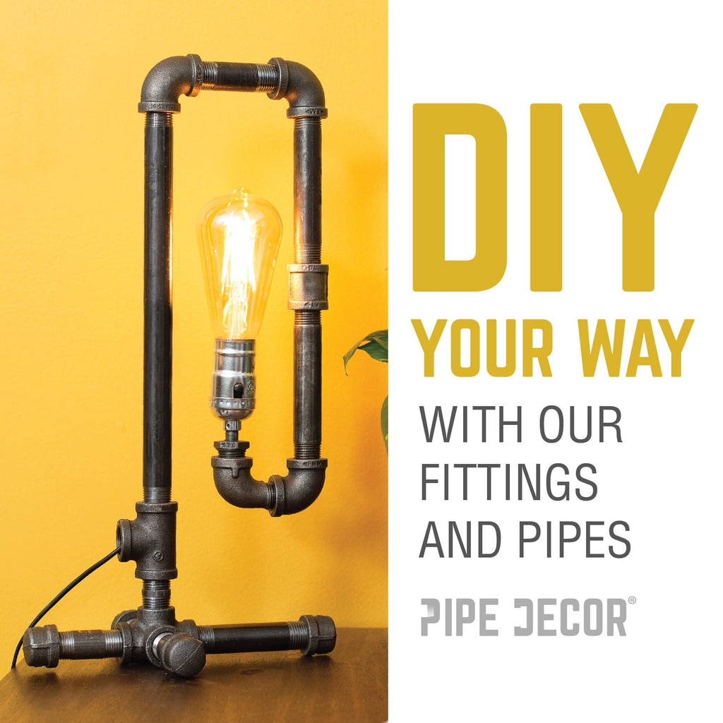 3/4 in. Black 90 Degree Elbow by PIPE DECOR