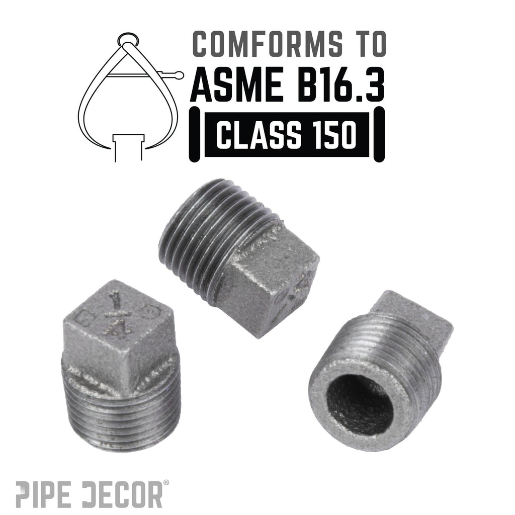 1/4 in. Black Plug by PIPE DECOR