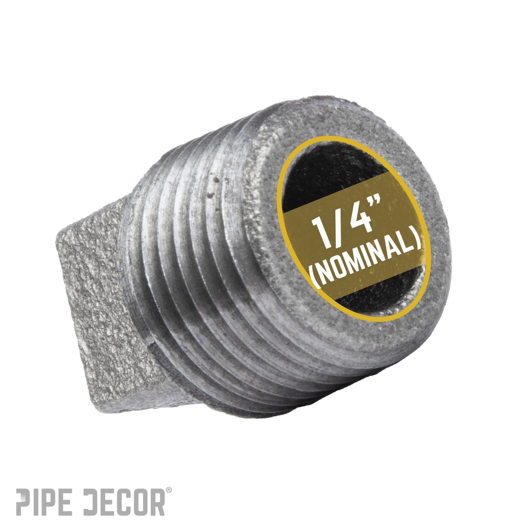 1/4 in. Black Plug by PIPE DECOR