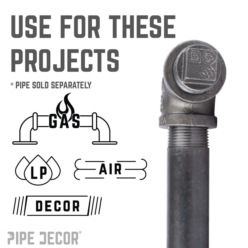 1/4 in. Black Plug by PIPE DECOR