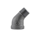1/2 in. Black 45 Degree Street Elbow by PIPE DECOR