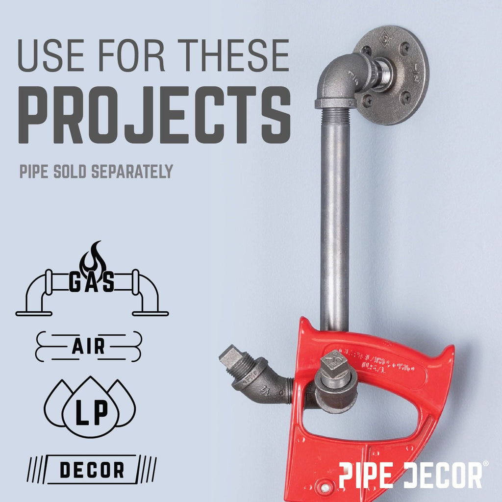 1/2 in. Black 45 Degree Street Elbow by PIPE DECOR
