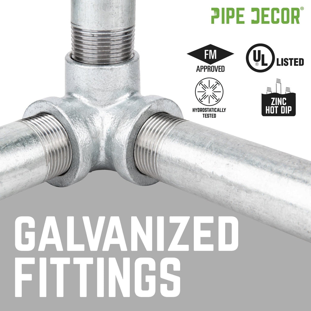 1 1/2 in. Galvanized Iron Locknut by PIPE DECOR