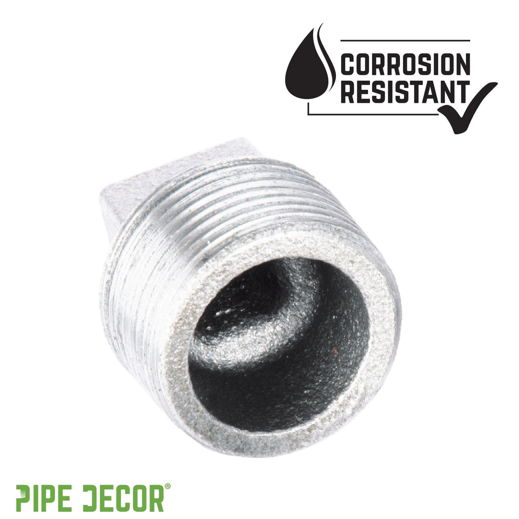 1/4 in. Galvanized Iron Plug by PIPE DECOR