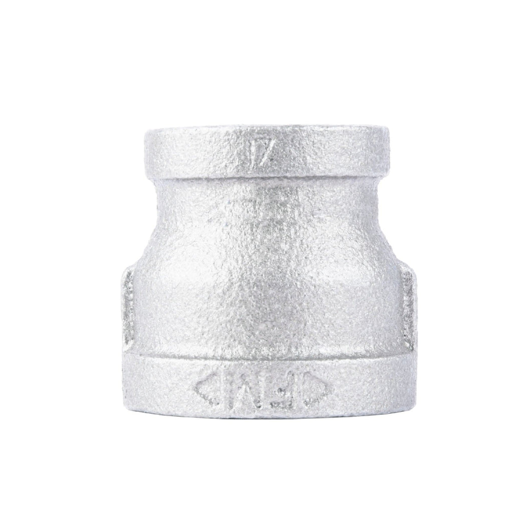 1/2 in. x 3/8 in. Galvanized Iron Reducing Coupling by PIPE DECOR