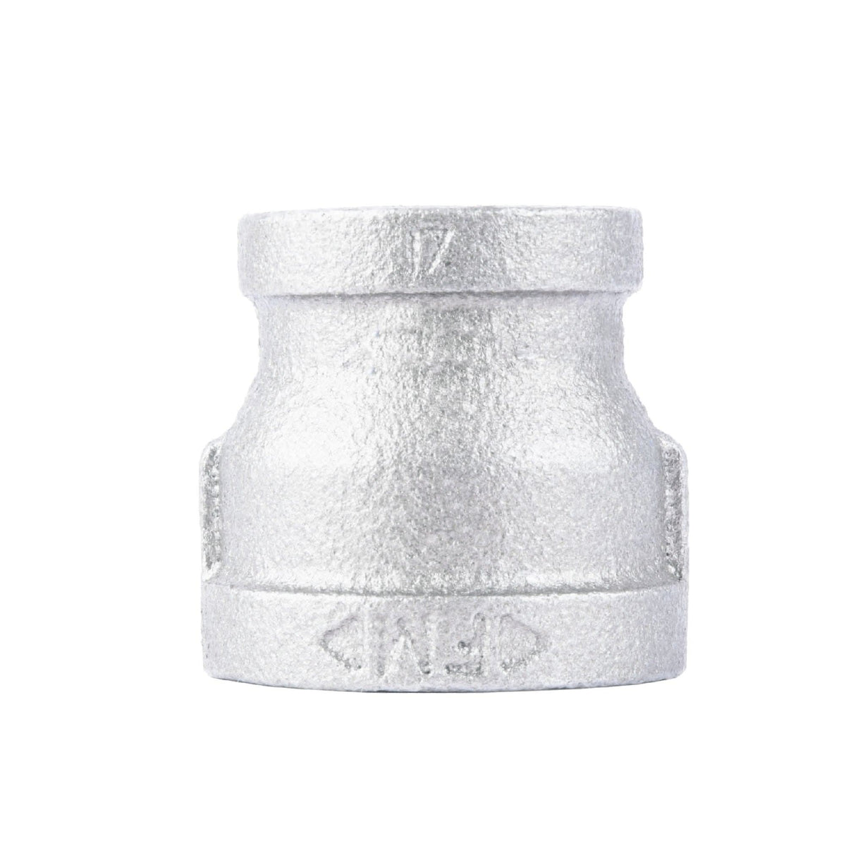 1/2 in. x 3/8 in. Galvanized Iron Reducing Coupling by PIPE DECOR