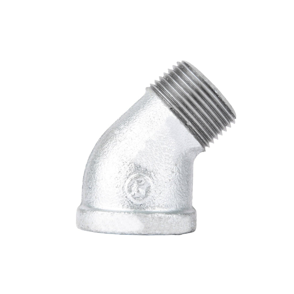1/2 in. Galvanized Iron 45 Degree Street Elbow by PIPE DECOR