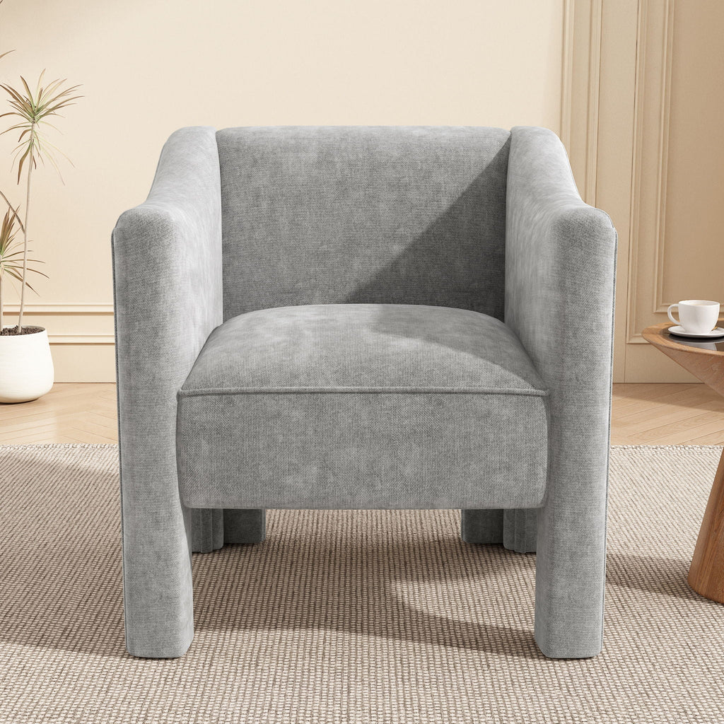 Barrel Accent Chair With Enclosed Arms by Unique Piece Furniture
