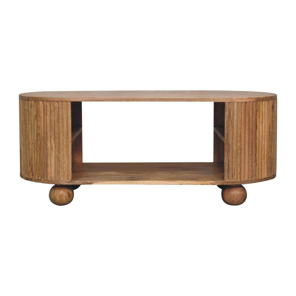 Soba - Ball Open Coffee Table - Oak by Unique Piece Furniture