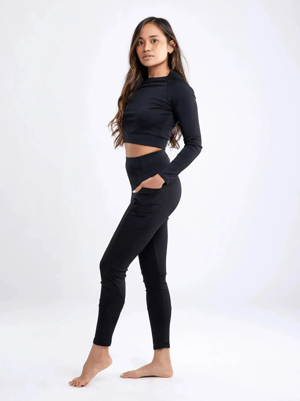 Long-Sleeve Crop Top by Femstylo