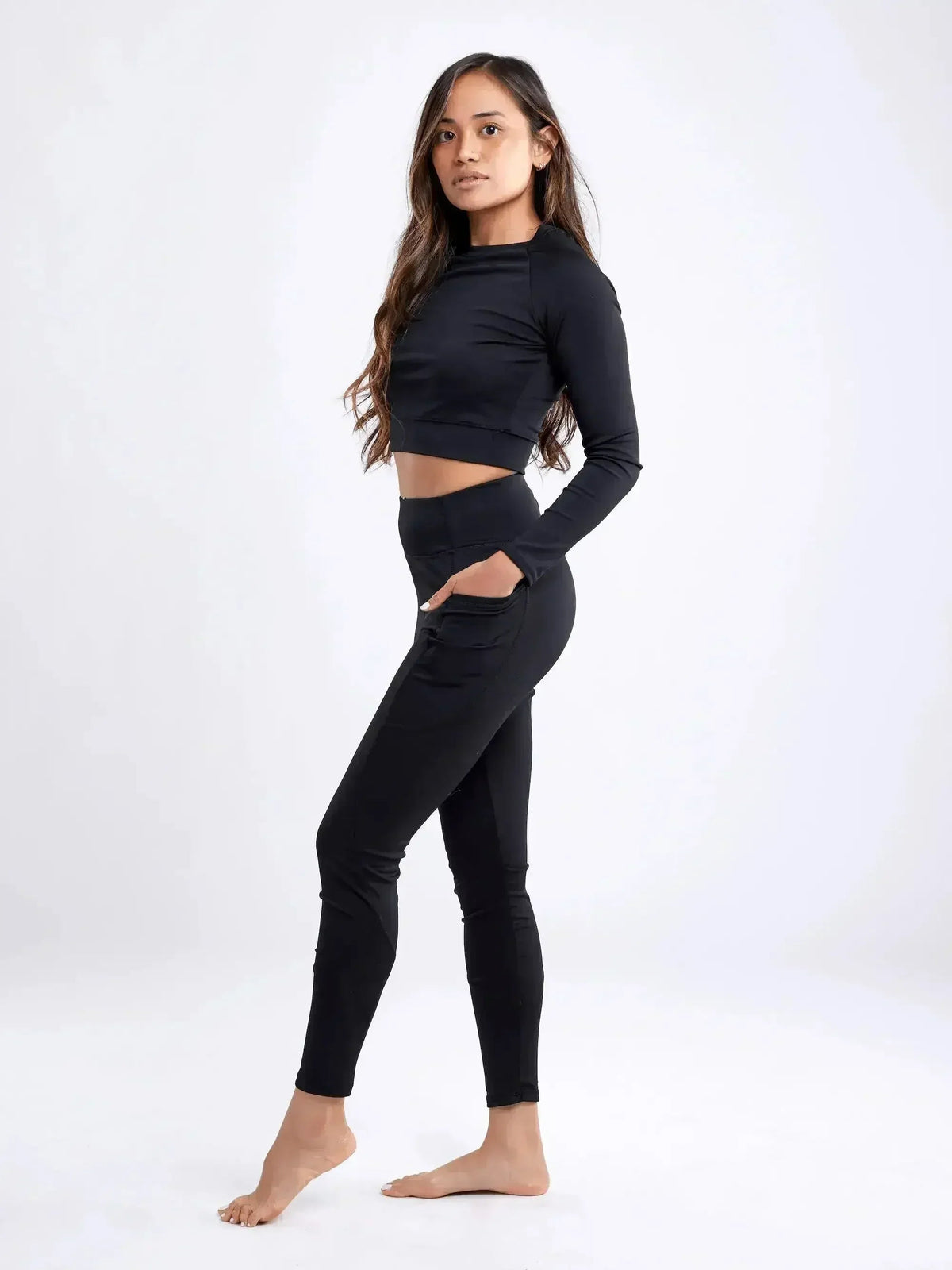 Long-Sleeve Crop Top by Femstylo
