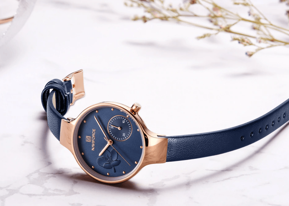 Elegant Women's Analog Quartz Watch With Leather Belt Waterproof Wristwatch Excellent Design Perfect Gift by Stevvex