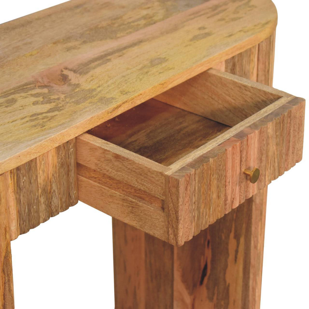 Soba - Straight Console Table - Oak by Unique Piece Furniture