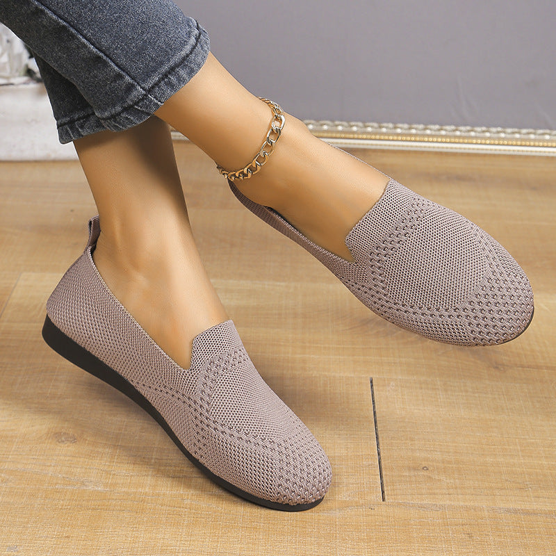 Flying Woven Slip-On Flats — European / American Style Work Shoes by FitiqueFit