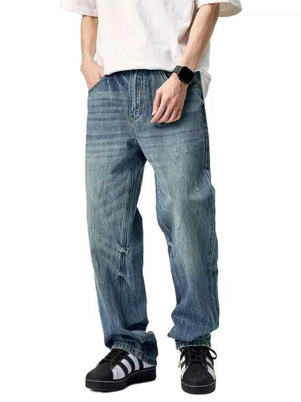 Men's Wide Leg Jeans by ꫀꪶꫀᧁꪖꪀᥴꫀ ꠸ꪀᥴ..
