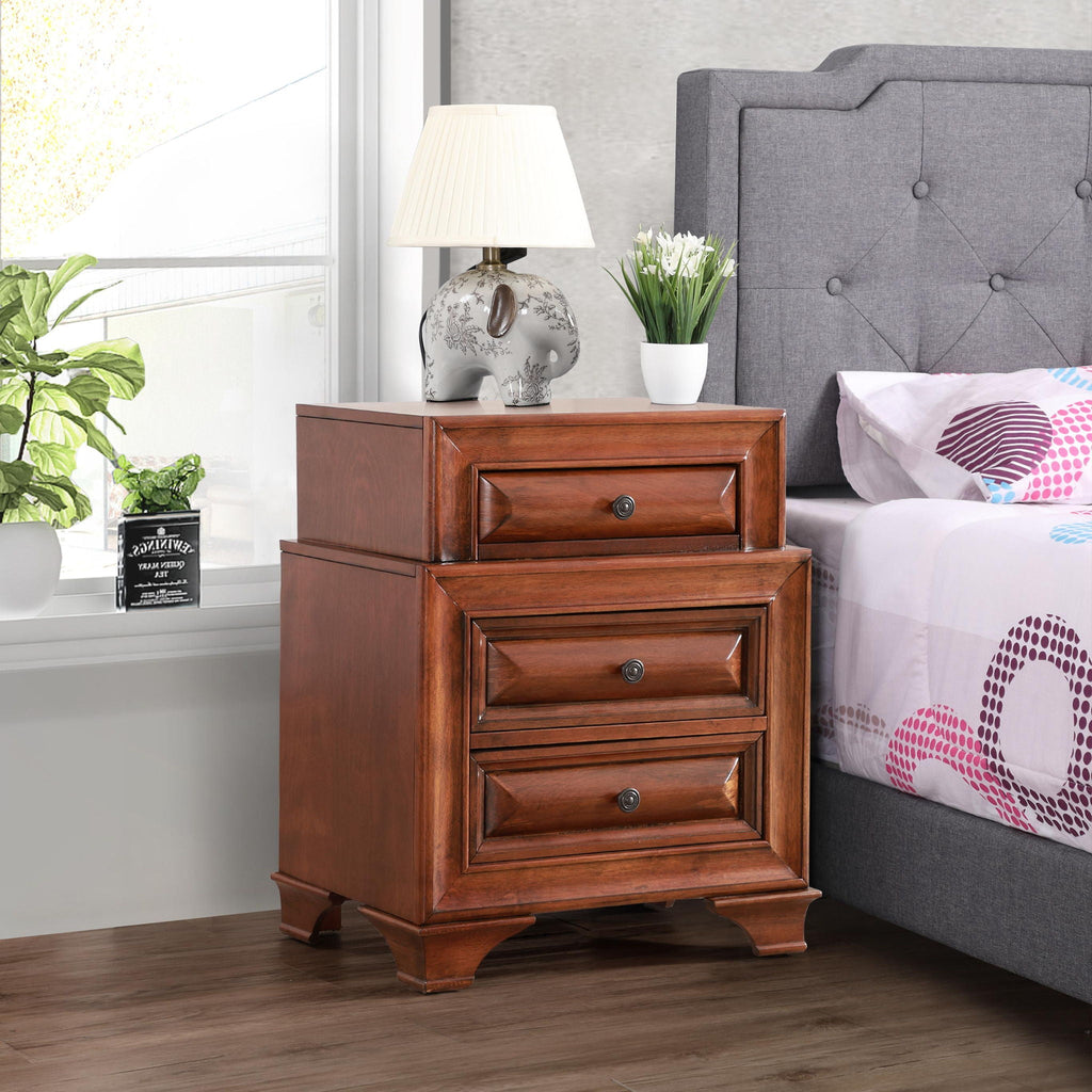 Storage Nightstand - Oak by Unique Piece Furniture