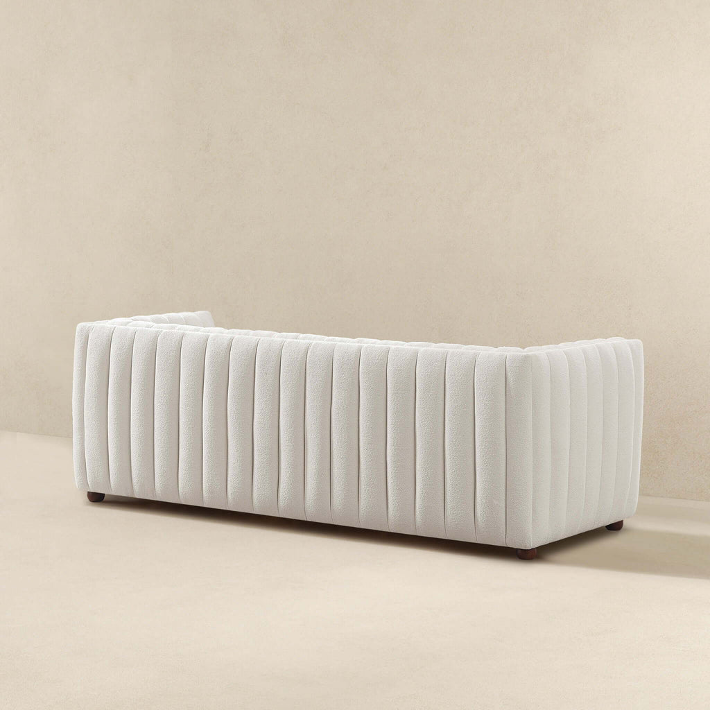 April - Mid-Century Modern Luxury Tight Back Boucle Couch by Unique Piece Furniture