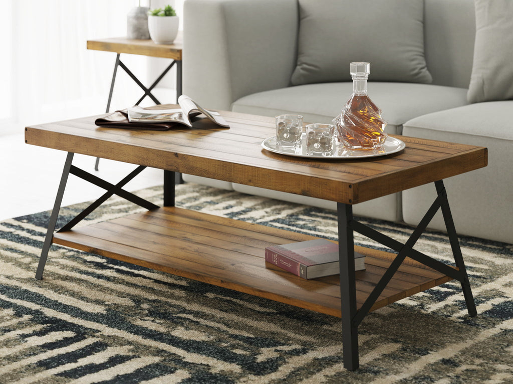 Modern Rustic Style Coffee Table by Unique Piece Furniture