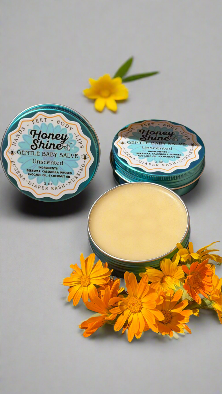 Honeyshine Gentle Baby Salve by Danielle Rae Calendula Co