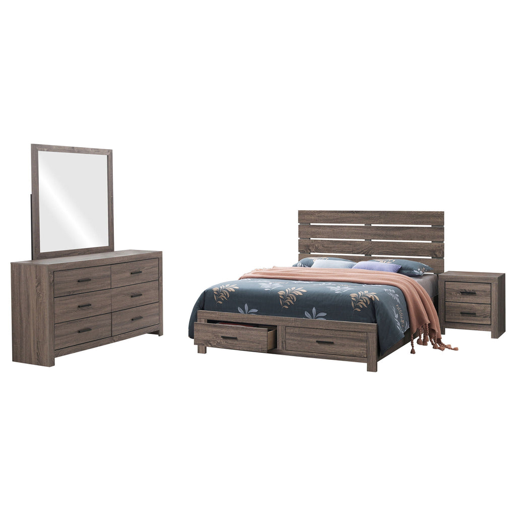Brantford 4-piece Queen Bedroom Set Barrel Oak by Unique Piece Furniture